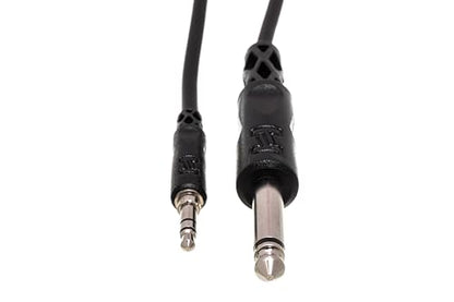 Hosa CMP-110 Mono Interconnect, 1/4 Inch TS to 3.5 mm TRS, 10 Feet - size: 10 Feet, style: 1/4