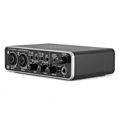 Behringer UMC202HD Audiophile 2x2, 24-Bit/192 kHz USB Audio Interface with Midas Mic Preamplifiers | For Recording Microphones and Instruments