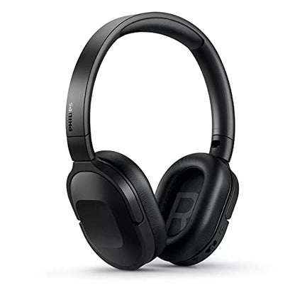 Philips Active Noise Cancelling Headphones Wireless Bluetooth Flat Folding Lightweight Over Ear Wireless Headphones w/Multipoint Bluetooth Connection 30h Playtime with Deep Bass