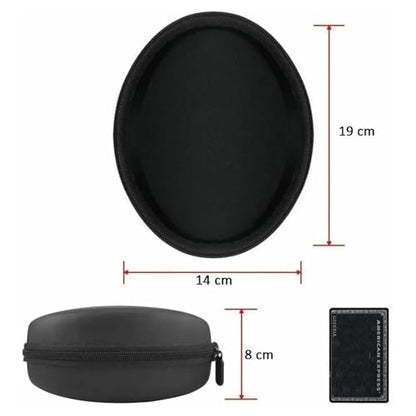 Headphone Case, Hard Shell Carrying Case for Over Ear Headphones Large Travel Bag Shockproof Scratch Resistant Portable Hard Travel Case Protective Carrying Storage Bag for Folding Headsets