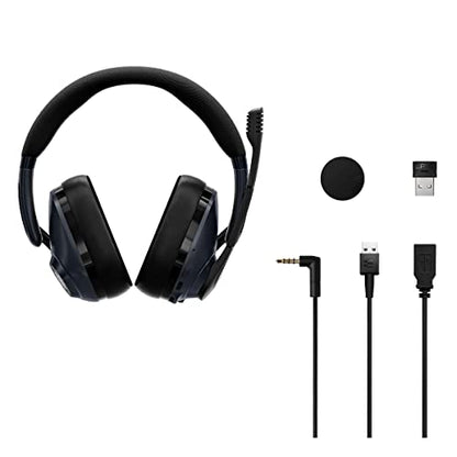 EPOS Gaming H3Pro Hybrid Gaming Headset - PC Headphones with Microphone - Noise-Cancellation, Adjustable, Smart Button Audio Mixing, Bluetooth, Gaming Suite, Surround Sound - Windows 10,Midnight Blue - color: Midnight Blue