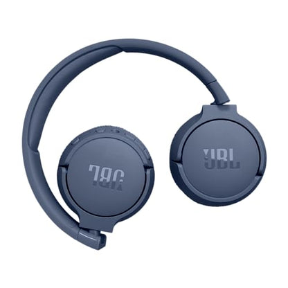 JBL Tune 670NC - Wireless On-Ear Headphones - Blue | Adaptive Noise Cancelling with Smart Ambient, Bluetooth 53 with LE Audio, JBL Pure Bass Sound - color: Blue