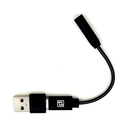 Rhodium USB C High Resolution Portable Headphone DAC Amplifier for Smartphone, Laptop, PC, and Tablet