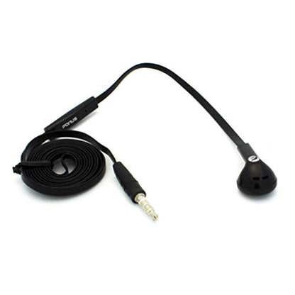 Mono Headset Compatible with Samsung Galaxy A25 5G/A15 5G Phones - Wired Earphone Single Earbud 3.5mm Headphone Flat Black