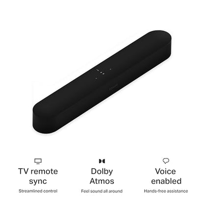 Sonos Beam Gen 2 - Black - Soundbar with Dolby Atmos - color: Black