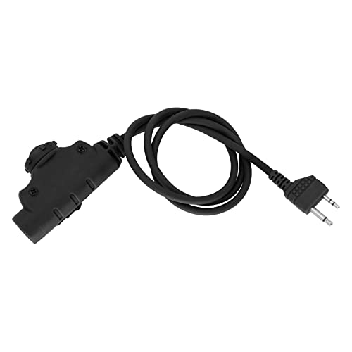 HEARFALCOM U94 V2 PTT Push to Talk Tactical PTT Adapter Civilian Version Compatible with Midland GXT, LXT Series Walkie Talkie （BK） - color: BK 3