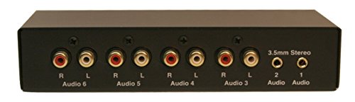 Technolink TC-716 6-Port Stereo Source Selector; Black or Silver, Your Choice (Black) - color: BLACK