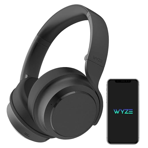 Wyze Lifestyle Noise Cancelling Wireless Over-Ear Headphones | Active Noise Cancelling, Alexa Built-in, HiFi Sound, Transparency Mode for Travel Home Office, Custom EQ via Wyze App