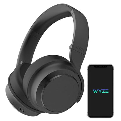 Wyze Lifestyle Noise Cancelling Wireless Over-Ear Headphones | Active Noise Cancelling, Alexa Built-in, HiFi Sound, Transparency Mode for Travel Home Office, Custom EQ via Wyze App