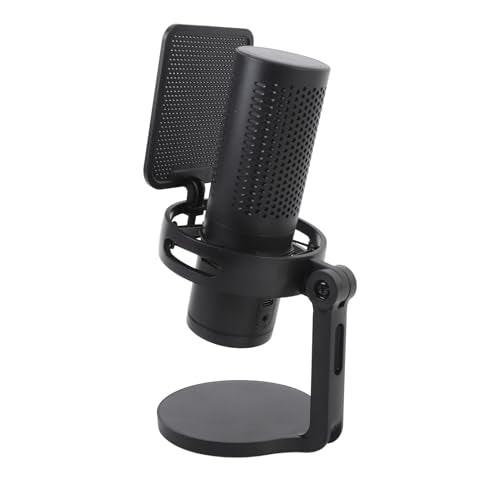 Fabater USB Microphone, Quick Mute Noise Cancellation RGB Lights Gaming Microphone, Podcast with Popfilter Shock Mount for Gaming Streaming Podcasts