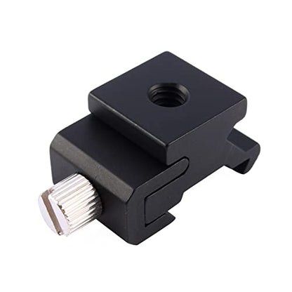 Flash Hot Shoe Mount, 1/4 Thread Screw Bracket Adapters Trigger DSLR Camera Accessories Metal Hot Shoe Flash Stand Mount Set for DSLR Camera Rig, Tripod, Microphone, LED Light