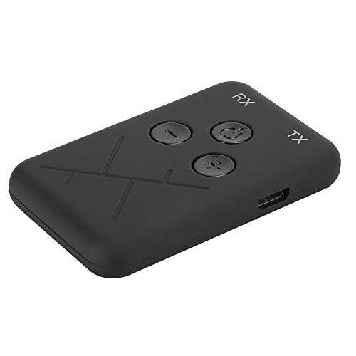 2 in 1 Bluetooth Audio Adapter Transmitter Receiver | Low Latency Wireless Audio Adapter with Fast Connection for Car Stereo Home Speaker, Bluetooth 5.0