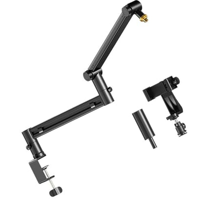Stable Rotating Boom Arm Holder with Hidden Cable Routing for Home Studio Broadcasting Stable Rotating Boom Arm Holder with Hidden Cable Routing for Home Studio Broadcasting - color: Regular 1style