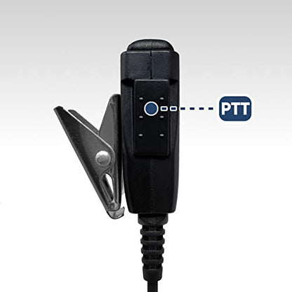 SHEEPDOG MICROPHONES Acoustic Tube Earpiece Mic, Compatible with Kenwood PKT-23 ProTalk, Commercial-Grade