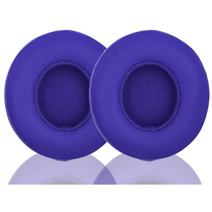 Headphone Replacement Ear Pad Cover Compatible with Beats by Dre Solo3 Solo2 Wired Wireless Headphones Protein Leather Memory Foam Headphone Cushion Ear Muffs-Navy Blue - color: navy blue