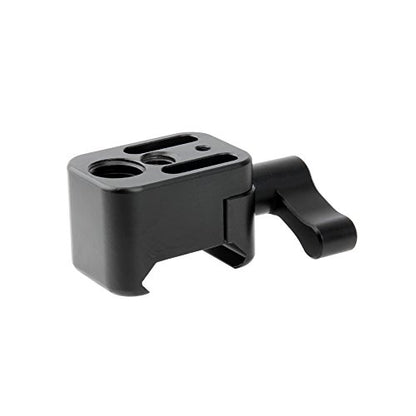 NICEYRIG NATO Rail Clamp Quick Release with 1/4''&3/8'' Locating Hole-194 | NATO Clamp Adapter Counterbore for Friction Arm Ballhead Cold Shoe Monitor Microphone Mount