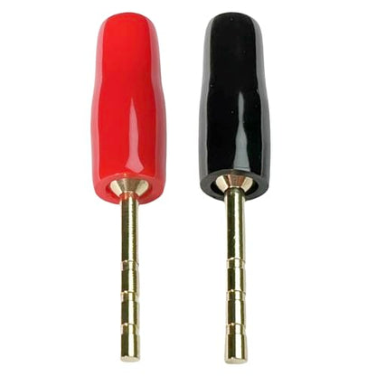 4mm Banana Male Screw Plug, Red Black, 10 Pack