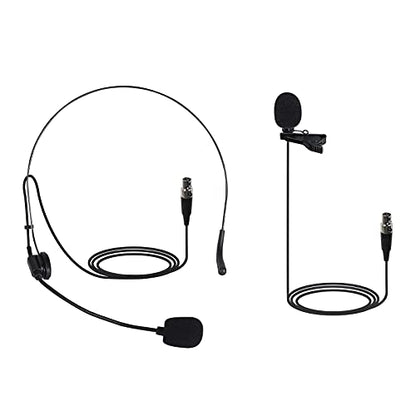 Phenyx Pro Mini XLR Lapel Mic for Wireless Microphone Systems 1HM1LM-BLK
