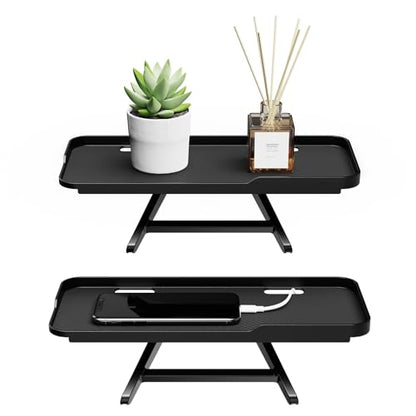 CABTE Adjustable Steel TV Top Shelf, Floating TV Stand, Universal Monitor Shelf for Soundbar, Game Console, Cable Box, Router Shelves (11.8 x 4.9 inch) - style: 11.8 x 4.9 inch