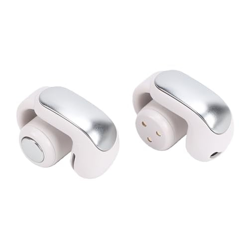Cryfokt Bluetooth 5.3 Earbuds, Secure Fit Wireless Sports Earbuds IPX5 with Charging Case for Running Sports Meetings (Gray White) - color: Gray White