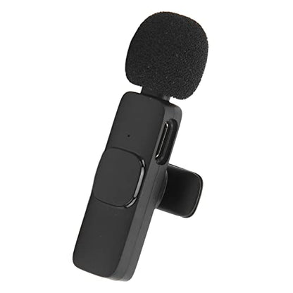 Lavalier Microphone, One to One Mobile Phone Microphone,Automatic Pairing Lavalier Microphone for Video Recording,for Interview Phone Tablet (1)