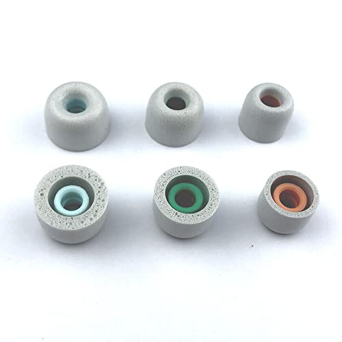 JNSA Replacement Earbud Tips Memory Foam Ear Tips Noise Isolation Foam Eartips Compatible with Sony WF-1000XM4 WF-1000XM3 Earbud Headphones, [Fit in Case],3 Pairs,Silver (FoamXM4S3P) - size: S/M/L 3 Size