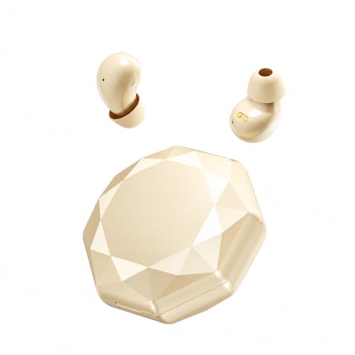 Invisible Sleep Earbuds for Side Sleepers, Ultra-Small Wireless Bluetooth, Mini Headphones with 24H Playtime, Diamond-Cut Case, for Work and Office(Skin) - color: Skin