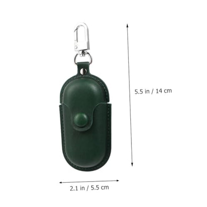 POPETPOP Waterproof Earphone Holder Protective Case for Earbuds 3i, Portable Dust-Proof Scratch-Resistant Earbud Storage in Dark Green for Travel and Daily Use