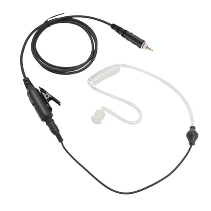 Surveillance Earpiece Headset with Mic PTT Two-Way Radio Security Earphone 3.5mm Earbud Compatible for Motorola CLP1010e CLP1080e CLP1083e CLP446e CLP107e Plus Series