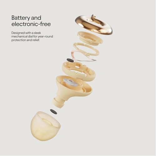 Loop Switch 2 Adjustable Ear Plugs - 3 Modes for Ultimate Control | 20-26dB SNR noise reduction. Flexible fit. For focus, travel, socializing, festivals & more - color: Gold