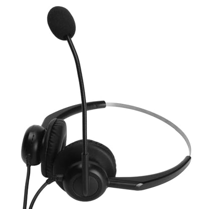 Professional Wired Business Headset Office Headset Telephone with Noise Canceling Microphone Clear Calls Hearing Adjustable Headband for Call Center Business Work (USB Interface) - size: USB interface