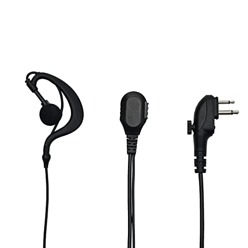 G Shape Earpiece Walkie Talkie Radio Headset with PTT Mic Compatible with HYT Hytera BD502 BD502i PD502 PD562 TC-508 TC-580 - size: Standar