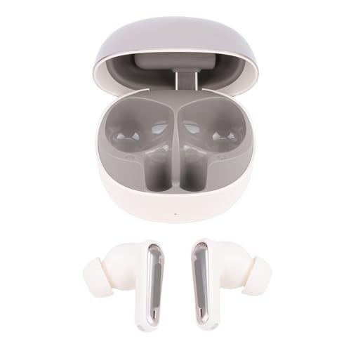 Low Latency Wireless Gaming Earbuds Dual Device Smart Connectivity 3D Sound Quality for Immersive Gaming PC VR Earbuds Noise Cancelling Mic (White) - color: White