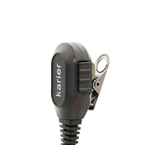 2 Pin PTT Mic Headset Walkie Talkie Earpiece with Soft Silica Gel G Shape Earloops for Kenwood Baofeng UV-5R BF-F8HP BF-888S Arcshell AR-5 (2 Pack)