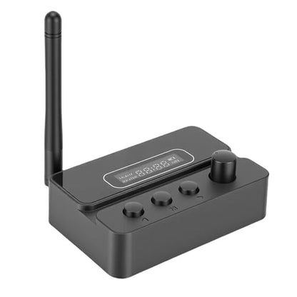 Jiawu Bluetooth Transmitter and Receiver, Low Latency Bluetooth 5.3 Audio Adapter, Wireless Audio Adapter with Multi Functional Interfaces for TV Stereo System Car Home Music Streaming