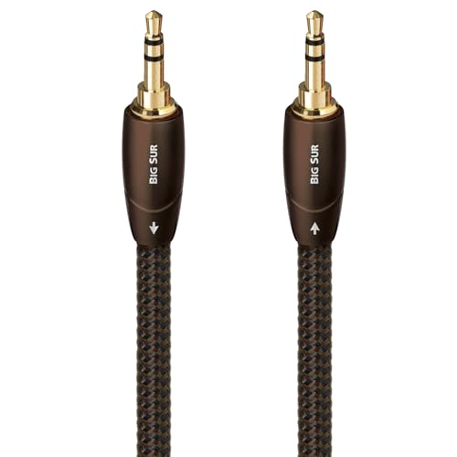 AudioQuest Big Sur 3.5mm Aux Cable – Male to Male Stereo Interconnect - size: 8 m = 26 ft 3 in