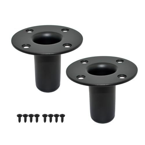 Speaker Stand Top Hat, 4.13"x3.29", All Metal, 2 Packs