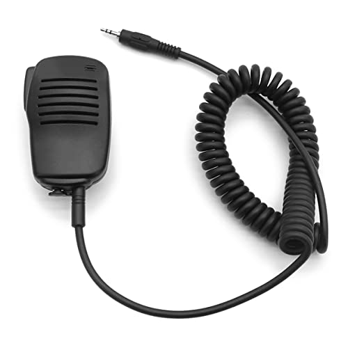 Hand Microphone for Cobra microTalk Radio ACXT345 ACXT545 CX112 CX190 CX1035R FLT CXT645 CXY900 PR270 PX650 PX655 RX380 RX385 Shoulder Lapel Speaker Mic with Clip Audio Jack Straight 1-pin