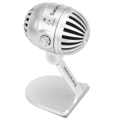 Saramonic SmartMic MTV500 | Multi-Pattern Large Diaphragm Desktop USB Studio Microphone with Headphone Output - size: SmartMic MTV500