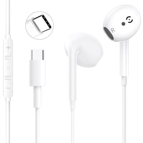 USB C Headphones for iPhone 17/16/15 Pro Max,Type C Earbuds Wired Earphones