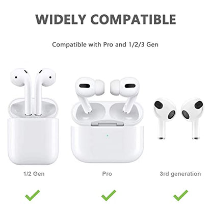 Ear Hooks Compatible with AirPods 3rd Generation [Multi-Dimensional Adjustable] YINVA Accessories Compatible with AirPods Pro AirPods 3 2 1 Gen(Black) - color: Black