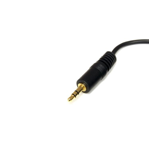 StarTech.com 6 ft. (1.8 m) 3.5mm Audio Cable - 3.5mm Audio Cable - Gold Plated Connectors - Male/Male - Aux Cable (MU6MM) Black | Gold Plated Connectors - size: 6 ft, style: Standard