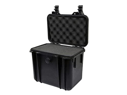 Monoprice Weatherproof/Shockproof Hard Case - Black IP67 Level dust and Water Protection up to 1 Meter Depth with Customizable Foam, 11" x 8" x 10", 9.9 Liter - color: Black, size: 9.9 Liter, style: Case