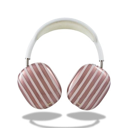 Sonix Protective Case for AirPods Max Headphones - Stylish TPU Hard Shell Ear Cup Covers | Abstract Stripe Nude - color: Abstract Stripe Nude