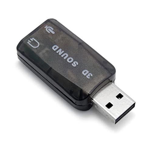USB to 3.5mm Adapter USB 2.0 to Mic Headphone External 3D Sound Card HFR8103 Chip for PC