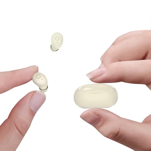 Xmenha Mini Tiny Invisible Micro Earbuds Wireless Bluetooth Invisible Headphones Smallest Ear Buds Extra Small Hidden Discreet Earbuds for Work Sleeping Skin Tone - color: Skin Tone