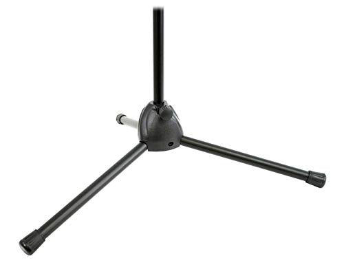 Rockville GIGSTAND Dual Metal Microphone Stand with (2) Mic Clips, 26.37” Detachable Boom Arm, Adjustable 31"-55" Height, Foldable Tripod Base