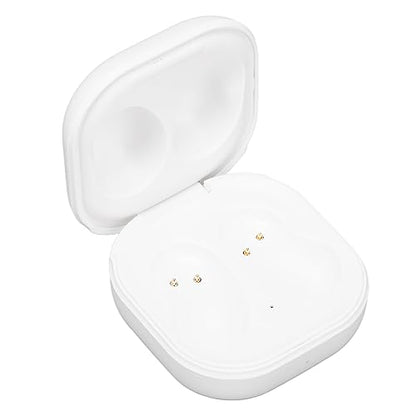 Replacement Earbuds Charging Case Fast USB-C Charging for Samsung Buds Live SM-R180, White with LED Indicator, 600mAh Portable Charger
