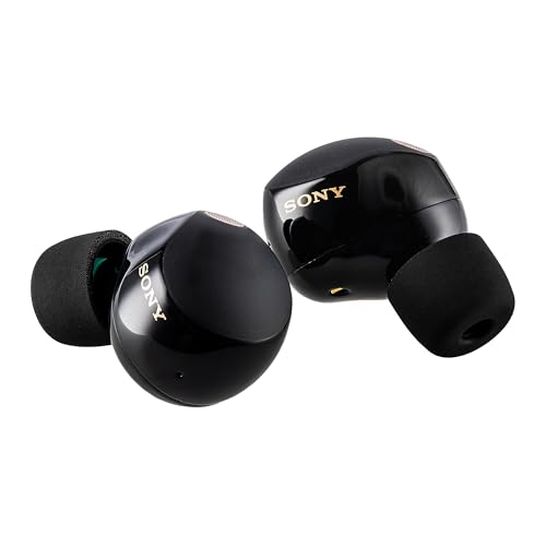 Sony WF-1000XM5 True Wireless Noise Canceling Earbuds (Black) Hi-Res Audio, Bluetooth 5.3, Adaptive ANC, Built-in Microphone with Goby Labs Cleaner and Microfiber Cloth Bundle - color: Black
