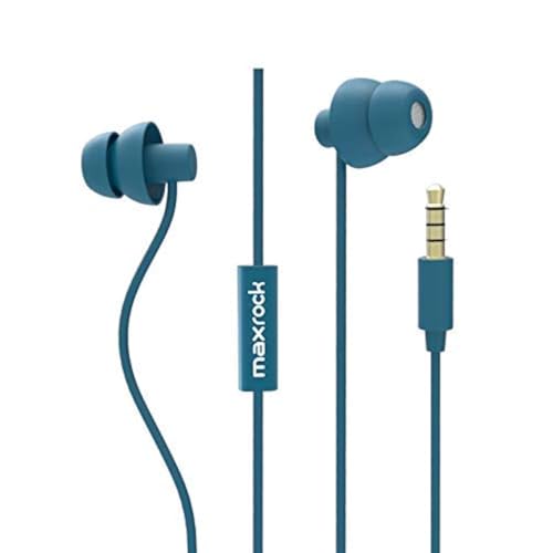 MAXROCK Sleep Earplugs - Noise Isolating Ear Plugs Sleep Earbuds Headphones with Unique Total Soft Silicone Perfect for Insomnia, Side Sleeper, Snoring, Air Travel, Meditation & Relaxation(wh) (Blue) - color: Blue
